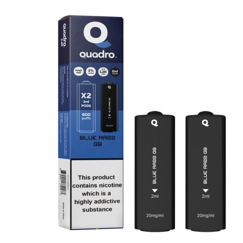 4 in 1 Quadro 2400 Puffs Replacement Pods Box of 10 - Mcr Vape Distro