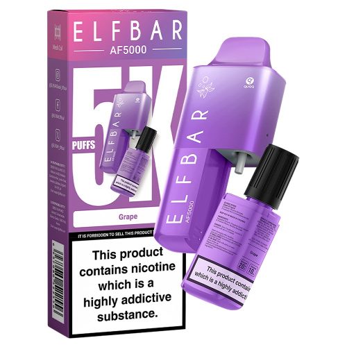 Elfbar AF5000 Puffs Disposable Vape Device - Box of 5 - Mcr Vape Distro