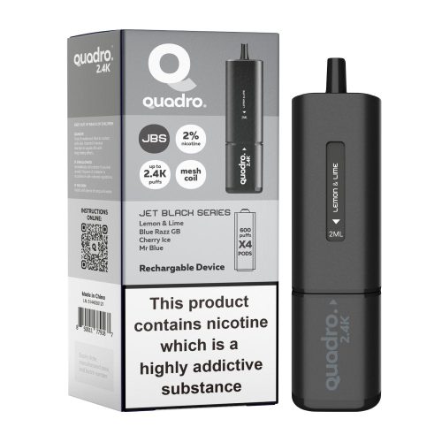 Quadro 2400 Puffs 4 in 1 Disposable Vape Pod Box of 5 - Mcr Vape Distro